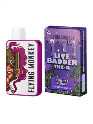 Purple Kush Flying Monkey Live Badder THCA Disposable 2G