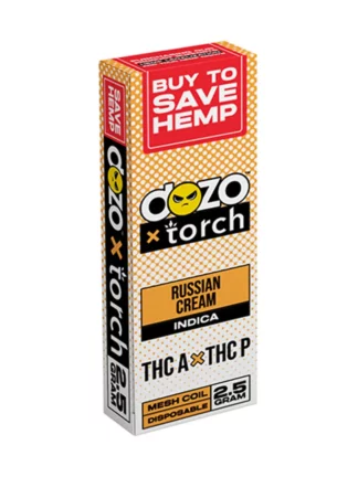 Russian Cream Dozo x Torch THC-A + THC-P Disposable 2.5G
