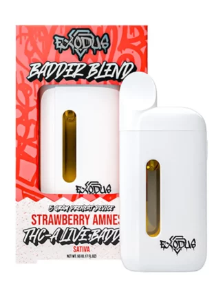 Strawberry Amnesia Exodus Badder Blend THCA Disposable 5G