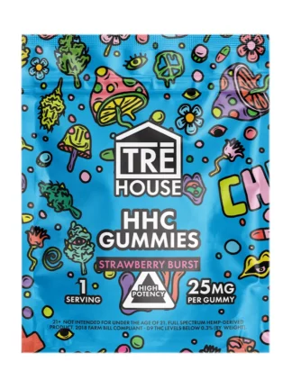 Strawberry Burst Tre House HHC Gummies 1ct