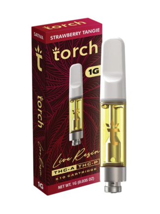 Strawberry Tangie Torch Live Resin THC-A + THC-P 510 Cartridge 1G