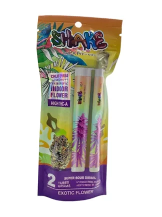 Super Sour Diesel Shake Exotic THCA Pre-Rolls 2G