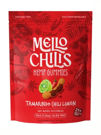 Tamarindo Chili Limon Mello Chilis Hemp Gummies 10ct