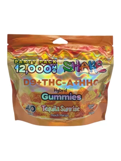 Tequila Sunrise Shake Party Pack Gummies 12000MG