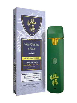 The Bubba Man Hidden Hills Heady Blend THCA Ultra Disposables 2g