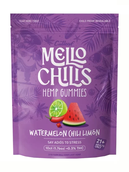 Watermelon Chili Limon Mello Chilis Hemp Gummies 10ct