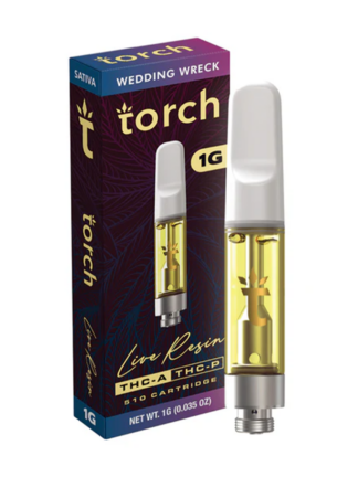 Wedding Wreck Torch Live Resin THC-A + THC-P 510 Cartridge 1G