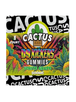 White Grape Cactus Labs Delta 9 Kickers Gummies 500mg