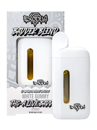 White Gummy Exodus Badder Blend THCA Disposable 5G