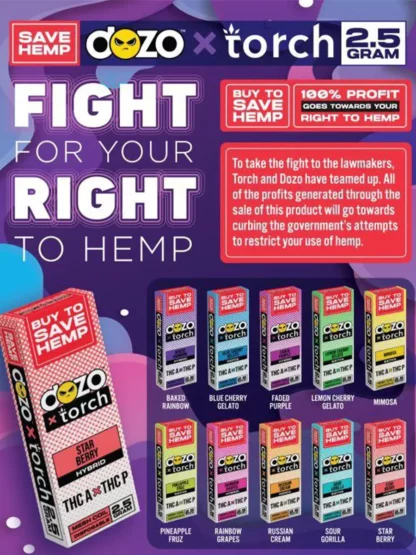 Dozo x Torch THC-A + THC-P Disposable 2.5G