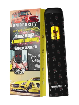 Benz Boyz Lemon Cherry University D9 + THCA + THC-P Disposable 2G