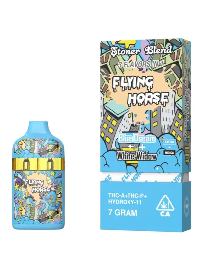 Blue Dream | White Widow Flying Horse Stoner Blend Black Edition Disposable 7G
