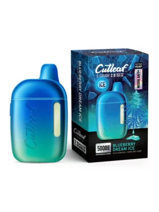 Blueberry Dream Ice Cutleaf Live Rosin Disposable Vape 5G