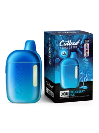 Blueberry Ice Cutleaf Live Rosin Disposable Vape 5G