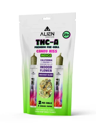 Candy Kiss Alien Exotics Premium THC-A Knockout Blend Pre-Roll 2ct