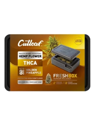 Golden Pineapple Cutleaf THCA Flower 8g + FreshBox