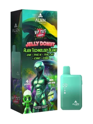 Jelly Donut Alien Exotics Live Resin Blend Disposables 4G