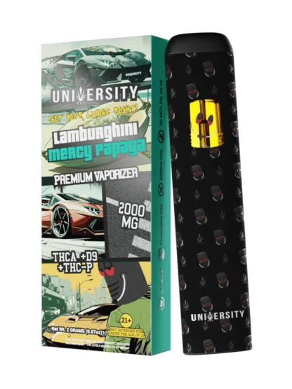 Lamburghini Mercy Papaya University D9 + THCA + THC-P Disposable 2G