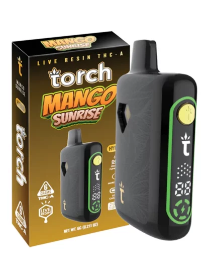 Mango Sunrise Torch Pebble Live Resin Disposable 6G