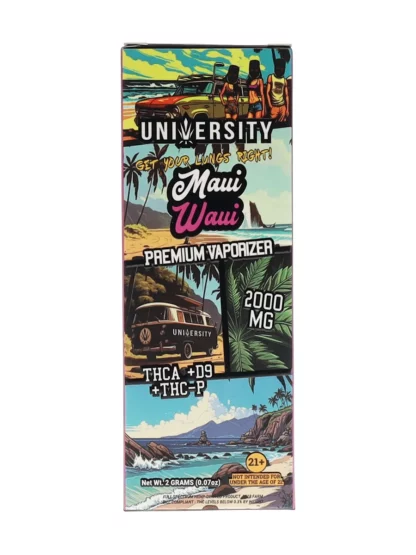 Maui Waui University D9 + THCA + THC-P Disposable 2G