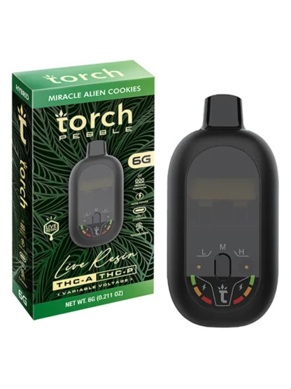 Miracle Alien Cookies Torch Pebble Live Resin Disposable 6G