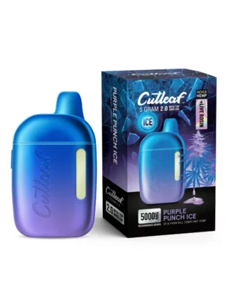 Purple Punch Ice Cutleaf Live Rosin Disposable Vape 5G