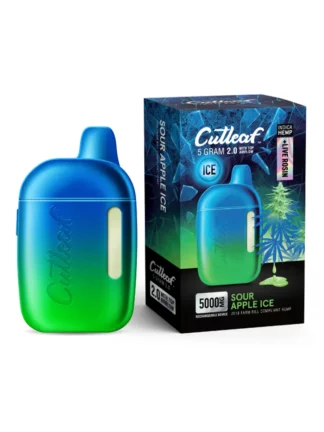 Sour Apple Ice Cutleaf Live Rosin Disposable Vape 5G