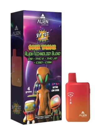 Sour Tangie Alien Exotics Live Resin Blend Disposables 4G