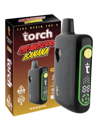 Strawberry Banana Torch Pebble Live Resin Disposable 6G