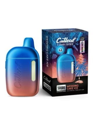 Wedding Cake Ice Cutleaf Live Rosin Disposable Vape 5G