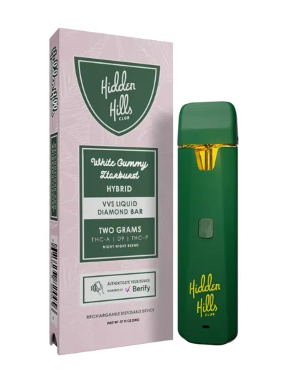 White Gummy Ztarburst Hidden Hills VVS Liquid Diamond Disposable 2G