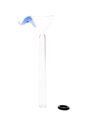 Blue 3" Rubber Seal Male Downstem Bowl