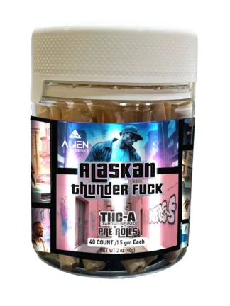 Alaskan Thunder Fuck Alien Exotics THC-A Diamond Infused Pre-Rolls 40ct