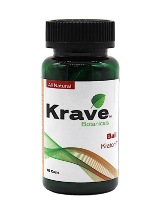 Bali Krave Botanicals Kratom Capsules 75ct