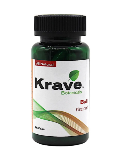 Bali Krave Botanicals Kratom Capsules 75ct