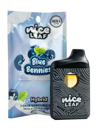 Blue Bennies Nice Leaf D8+D9+Live Resin Disposable 3G