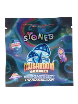 Blue Raspberry Stoned Amanita Muscaria Mushroom Gummies 1000MG
