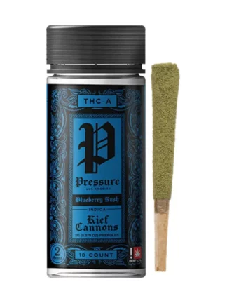 Blueberry Kush Pressure LA Kief Cannons THC-A Pre-Rolls 2G 10ct