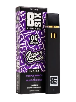 Grape Soda 8SIX OG Series Delta 8 THC Disposable 1G