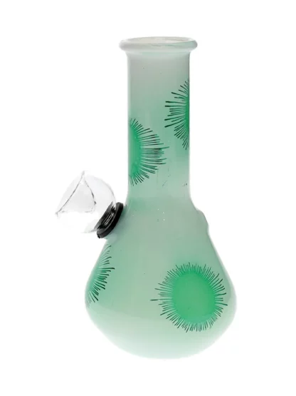 Green 5″ Dandelion Mini Beaker Bong