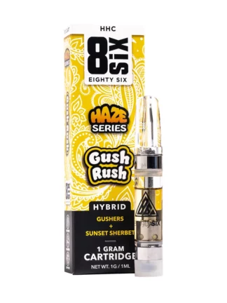 Gush Rush 8SIX Haze Series HHC Vape Cartridge 1G