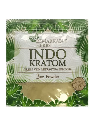 Indo Kratom Green Vein Remarkable Herbs Kratom Powder Bag 3oz