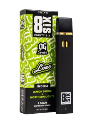Lime 8SIX OG Series Delta 8 THC Disposable 2G