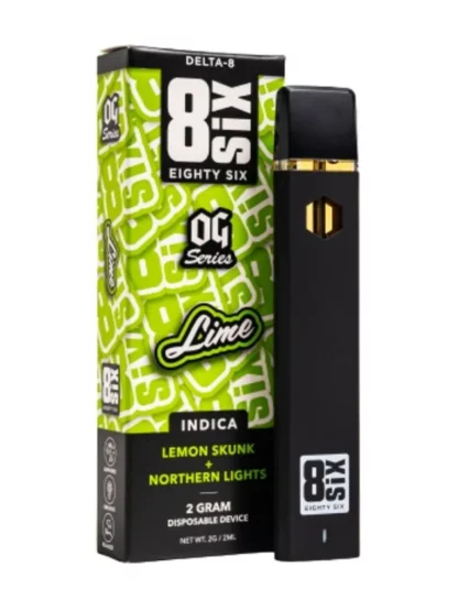 Lime 8SIX OG Series Delta 8 THC Disposable 2G