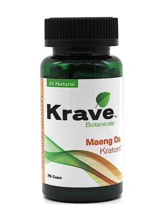 Maeng Da Krave Botanicals Kratom Capsules 75ct