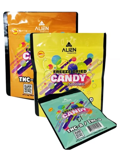 Mixed Flavor Alien Exotics Freeze Dried THC-A+THC-P Candy 5000mg