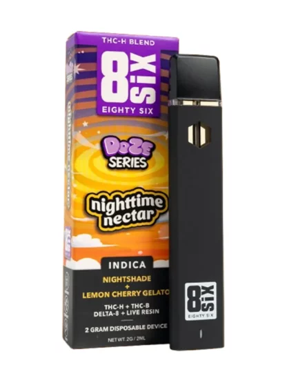 Nighttime Nectar 8SIX Dozo Series THC-H Disposables 2G