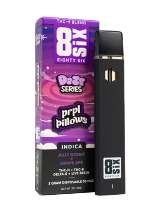 PRPL Pillows 8SIX Dozo Series THC-H Disposables 2G