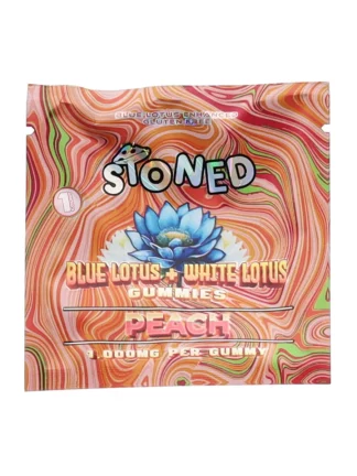 Peach Stoned Blue Lotus + White Lotus Gummies 1000mg 1ct