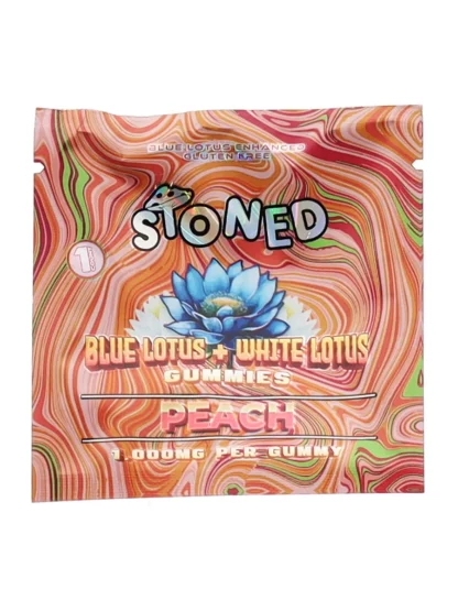Peach Stoned Blue Lotus + White Lotus Gummies 1000mg 1ct